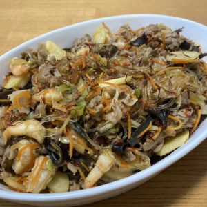 マコモダケいり焼きビーフン