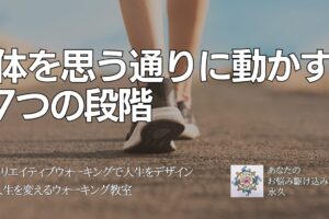 体を思う通りに動かす 7つの段階　〜人生を変えるウォーキング教室〜